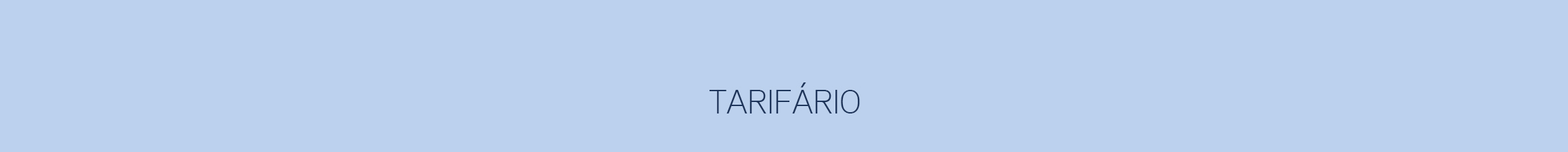 TARIFÁRIO